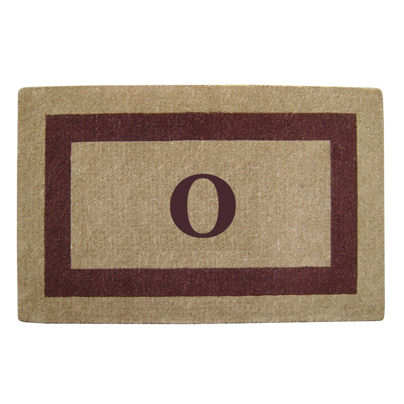 Tapis de porte antidérapant pour l'extérieur, L 22 po x L 36 po, Brun, O