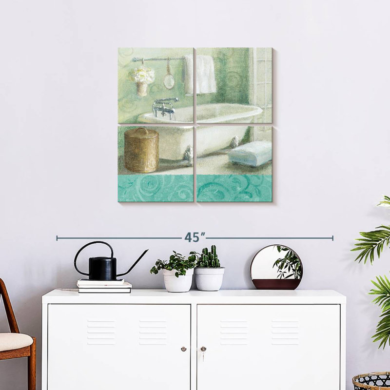 Lilie Refresh Bath Border I, 26" H x 26" W