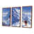 Toile avec cadre flottant brun