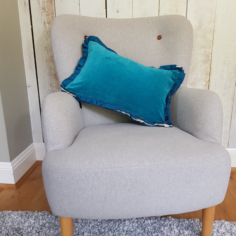 Higgston Rectangular Lumbar Cushion, Teal