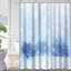 Beautiful Snowy Landscape Christmas Trees Shower Curtain with 12 Hooks-1450995794