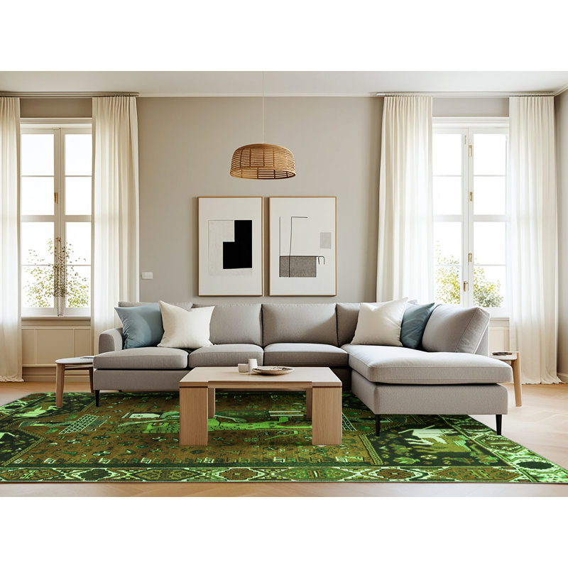 Performance Toile Indoor Rug, Rectangle 8' x 10'