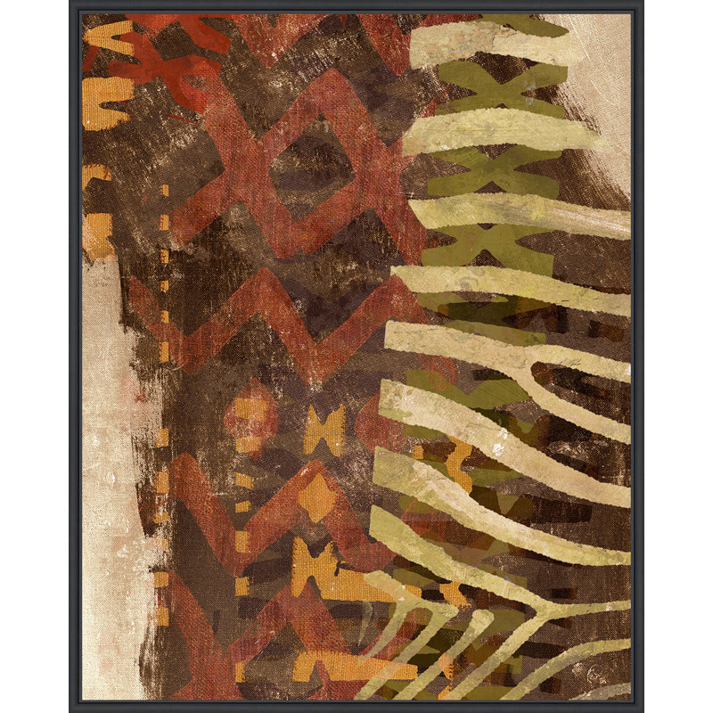 «Zebra Crossing 3» par Artly - peinture sur toile à cadre flottant, Cadre noir, H 22 po x l 18 po x P 2 po