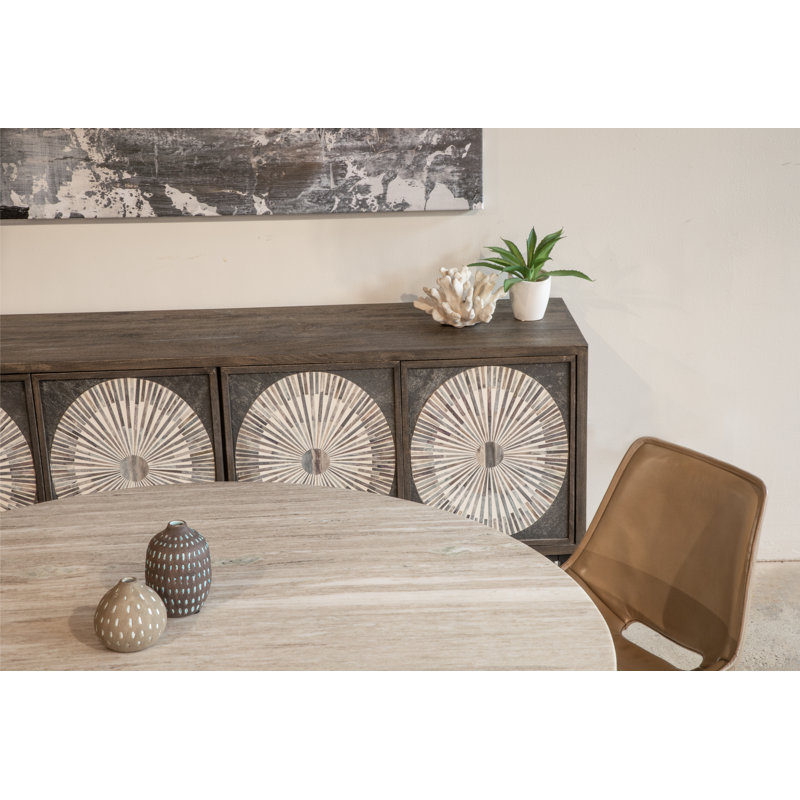 Palm Desert Round Marble Dining Table