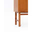 Armoire décorative à porte géométrique à rainures médiévales