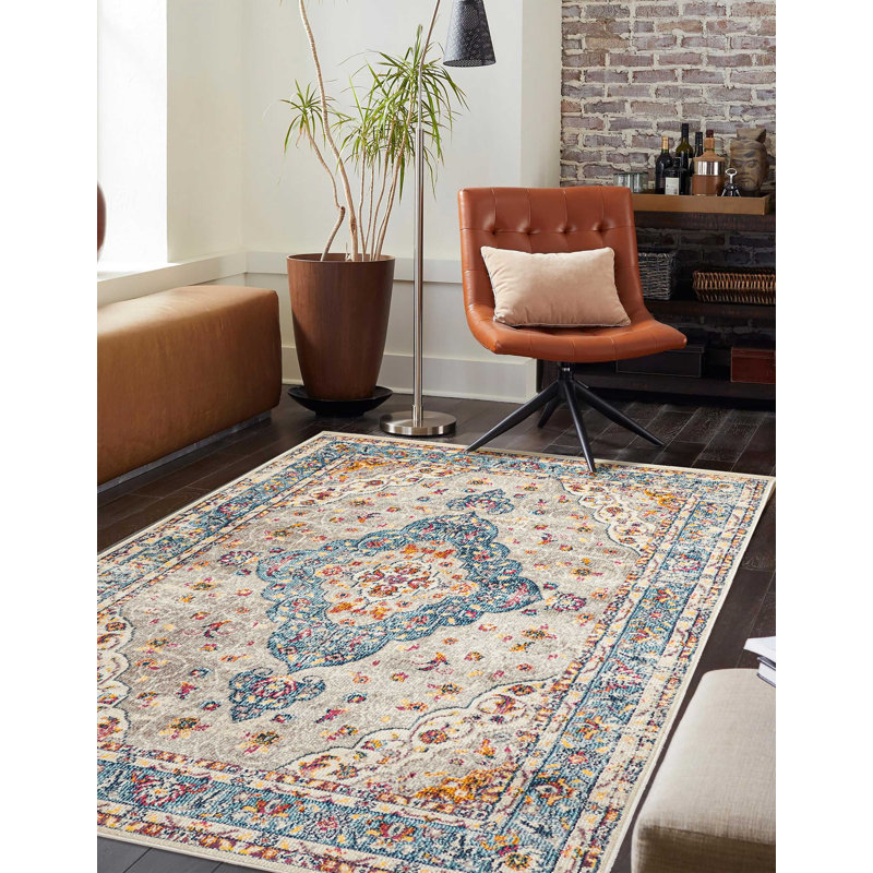 Daria Grey Rug 5'0" x 8'0", Rectangle 5' x 8'