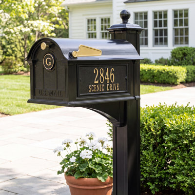 Balmoral Post Mounted Mailbox
