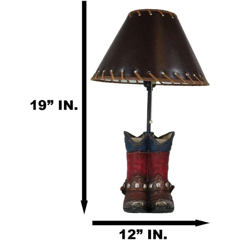 Lampe de table rustique Western