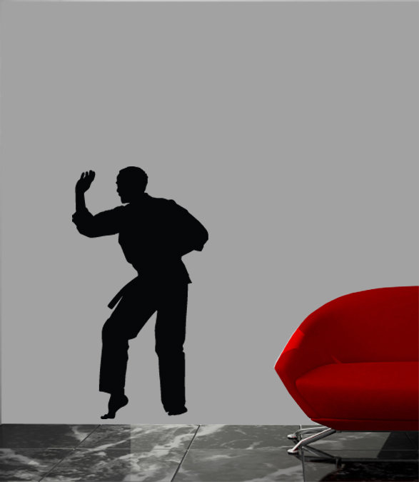 Adhésif décoratif arts martiaux Kata II, H 48 po x l 25,5 po