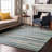 Premium Machine Washable Lyndhurst AMF996 Stripes Rug-2109101770