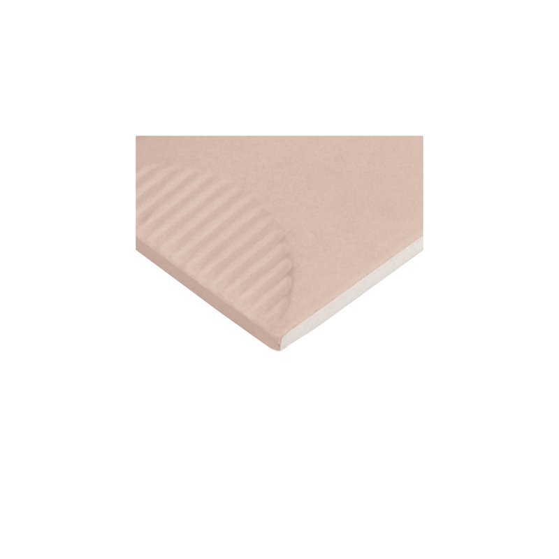Daltile Stencil 4" x 12" Glazed Porcelain Half Moon Wall Tile (20 PC Per Carton) (5.81 SQFT Per Carton), Blush