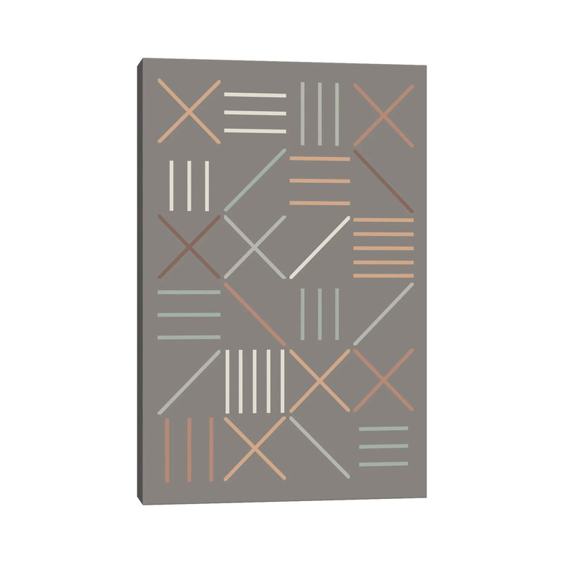 Print on Canvas, 20.32 cm H x 30.48 cm W, Wrapped Canvas, Grey/Silver/White