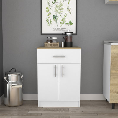 Pantry Cabinet, One Drawer, Two Interior Shelves