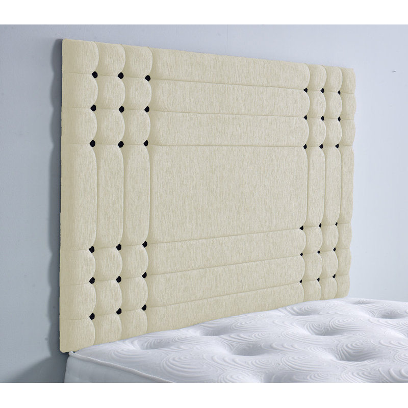 Upholstered Headboard, Small Double (4'), Cream