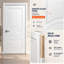 Porte-fenêtre Mela 7001 Blanc mat, panneau simple, cadre standard, poignée, style moderne, pour salle de bain ou chambre - 107 cm x 213 cm-58144031