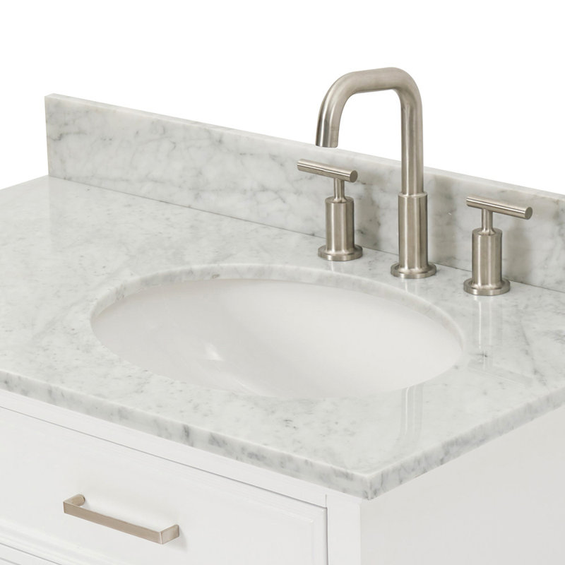 Kensington 37'' W Single Vanity, Right, White
