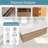 Solenne 84 In. Double Sink Wall Mounted Floating Bath Vanity In Natural Oak With White Carrara Engineered Stone Top-908208075