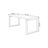Tan Rectangular Solid Wood desk-109310194