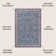 Sarok All-Over Persian Machine-Washable Blue/Red/Brown Rug