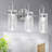 Carrocci 3 - Light Dimmable Crystal Vanity Light with Glass Shade