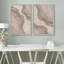 2 pièces, impression de bois de chêne beige, forêt, anneau, neutre, art minimaliste, décor de ferme moderne sur toile-92285292-92285294