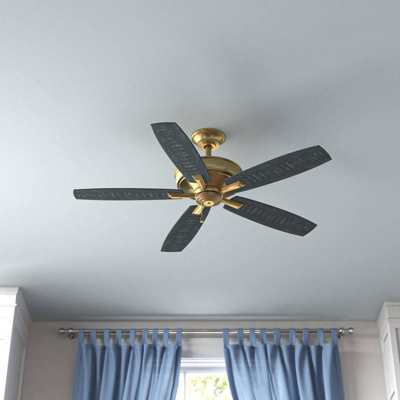 Franson 56'' Ceiling Fan, Satin Brass