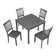 Lunetta 4 - Person Four Leg Dining Set