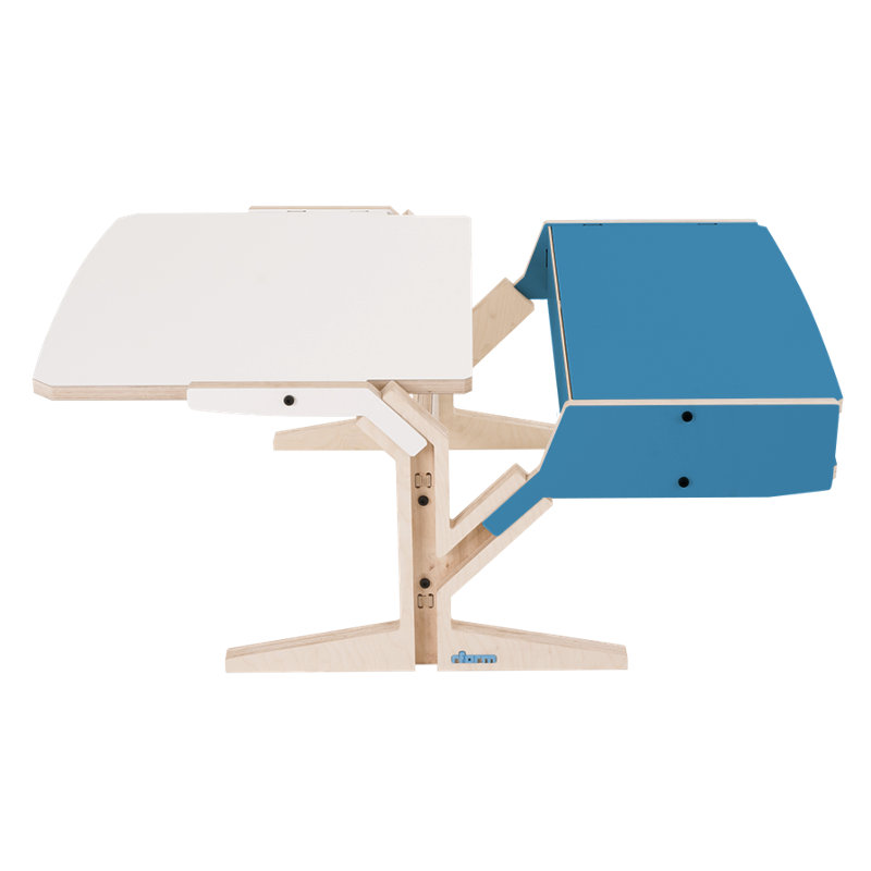 Christi Trestle Coffee Table, Iris Blue
