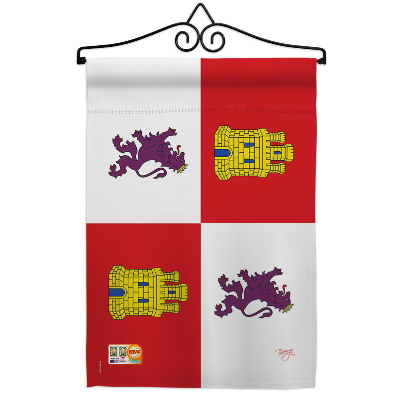 Impressions décoratives de polyester de 2 côtés 19 x 13 po  drapeau de jardin