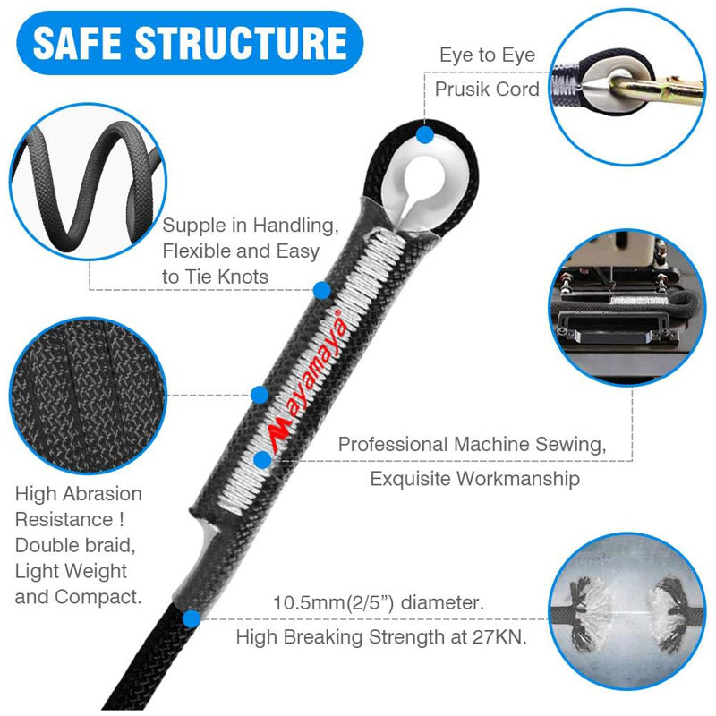 Corde d'escalade en nylon Ayamaya, 30"