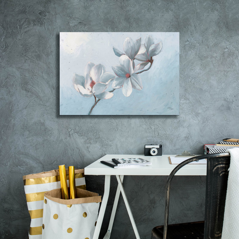 Art mural épique «Magnolia Time» par Wellington Studio, H 18 po x l 26 po x P 0,75 po