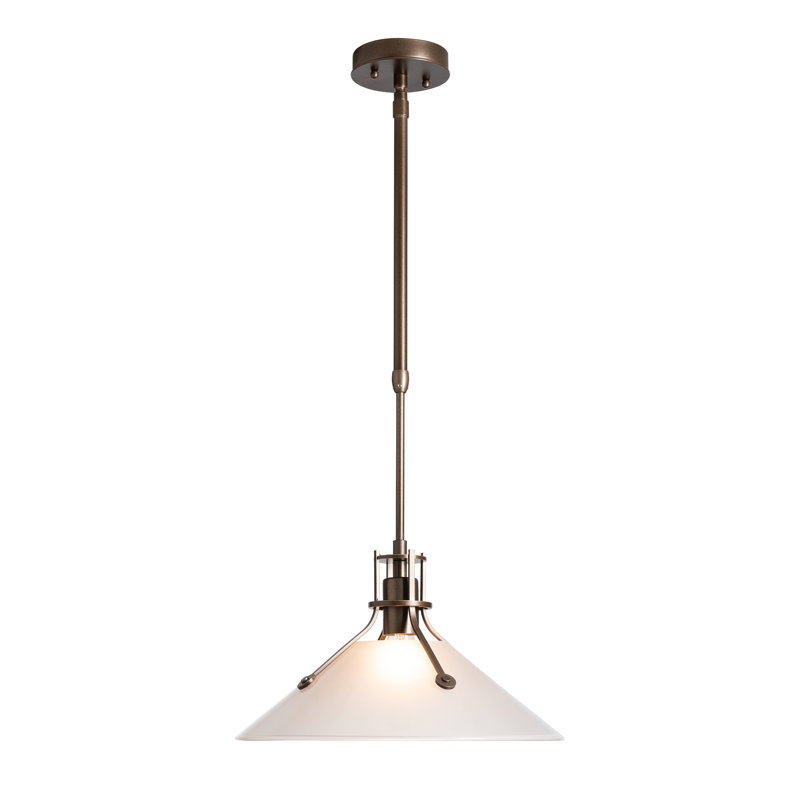 Henry Outdoor Pendant, Frosted Glass, Coastal Bronze