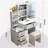 Vanity Desk with Sliding Mirror and Lights