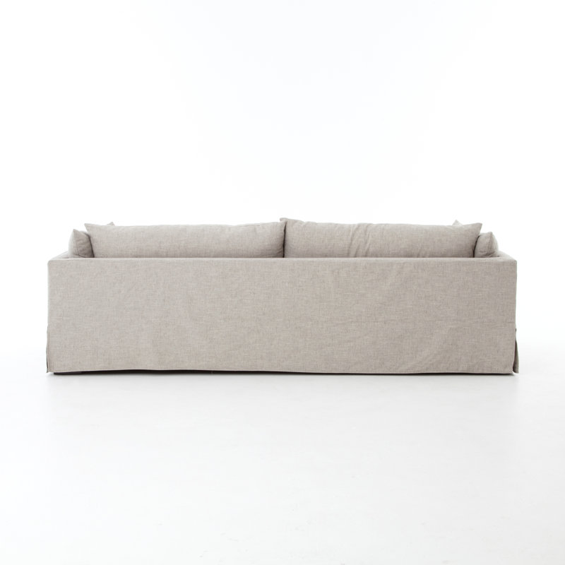 Rafferty 96.5'' Slipcovered Sofa, Valley Nimbus Beige Linen, 90.5" W x 40" D x 30" H