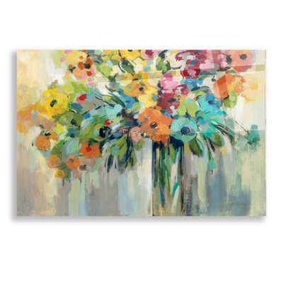 Nuage de fleurs par Silvia Vassileva - peinture sans cadre