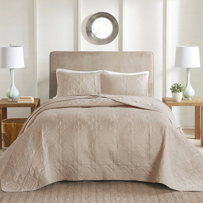 Khaki Queen Bedspread - , Comfort Warm And Cozy