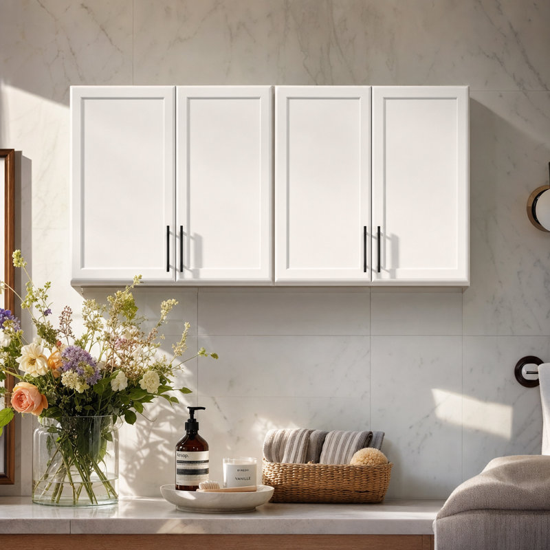 Armoire murale de cuisine 48 ", Blanc