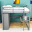 Lit mezzanine double avec garde-robe et bureau-2017880163
