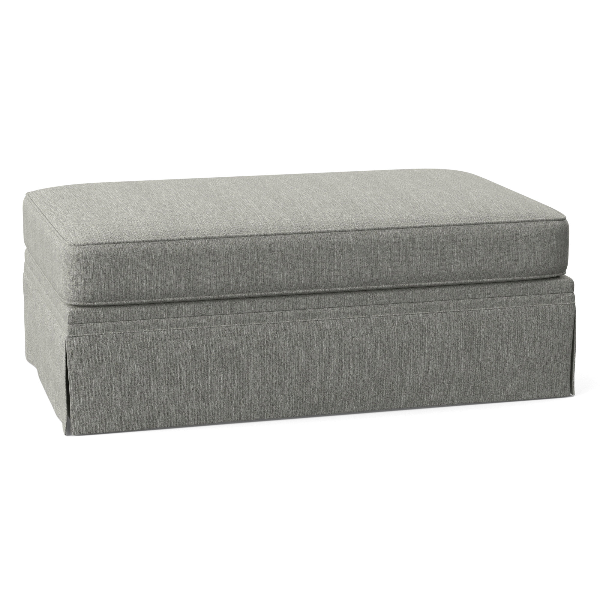 Shelby Upholstered Storage Ottoman, Beat Ash Performance