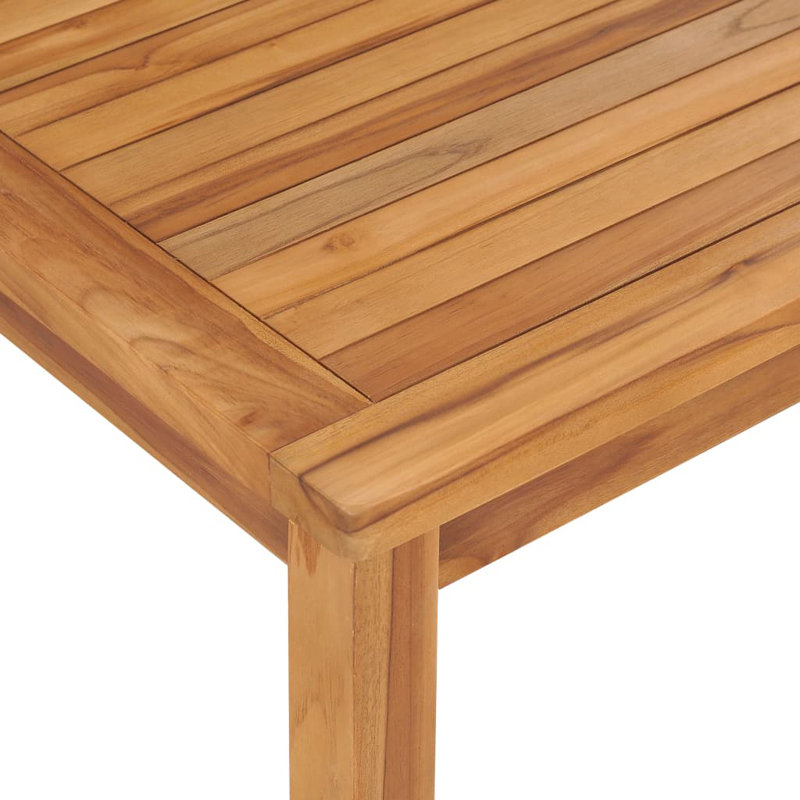 Maliha Rectangular Wood Outdoor Dining Table , 120cm cm W 70cm cm D