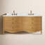 Meuble-lavabo double 72 po avec comptoir en marbre Statuario-124527373-124527375