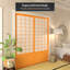 83" x 73.5" Single Sided Sliding Door Shoji Room Divider-1246684379