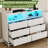 6 Drawer Dresser With LED Light-1539430796