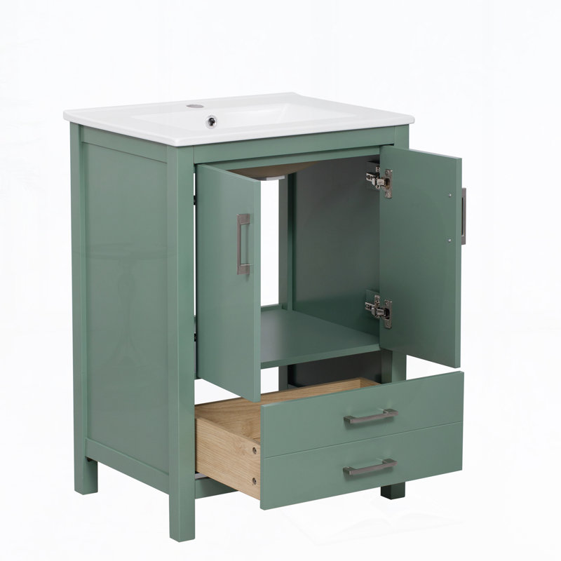 Meuble-lavabo 24 po avec lavabo en céramique