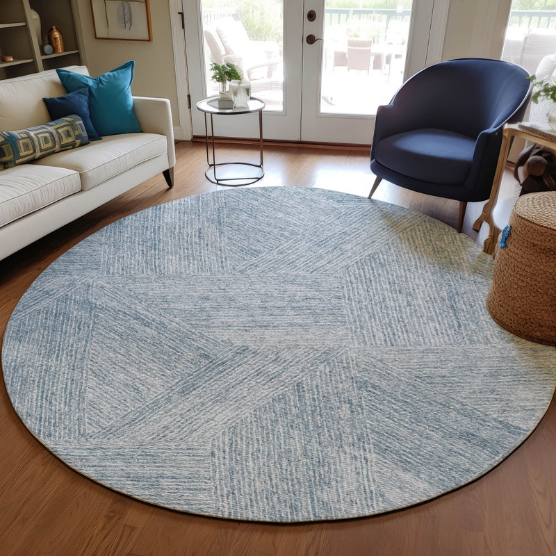  Tapis gris intérieur / extérieur Chayden Chantille ACN991, Round 8'