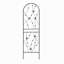 Ensemble de 2 treillis de jardin en métal 71 po x 19,7 po antirouille pour plantes grimpantes déco papillon