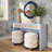 Patty Pastel Blue Rattan Console Desk-1480492960