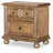 Country Living Vintage Market Faux Split Top Drawer Nightstand with Power