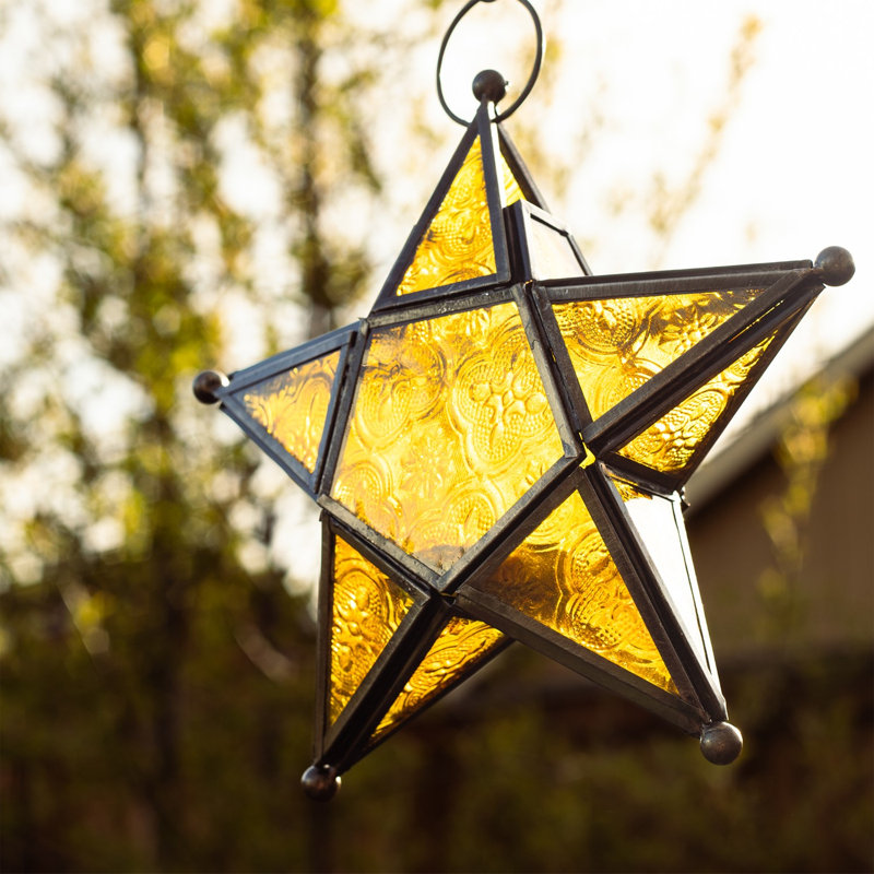 5-Point Amber Star Lantern