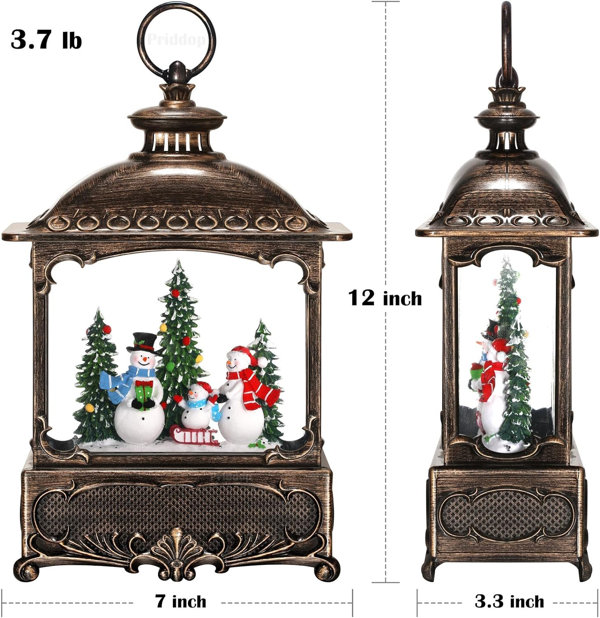 The Holiday Aisle® Christmas Decorations Mini Lantern Christmas Lanterns  Decorative Christmas Tree Home Decoration Lamp Simulated Small Lantern  Flame Christmas Decorations Indoor Include Battery (4 PCS)